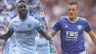 Maxwel Cornet of Burnley and Jamie Vardy of Leicester City could both feature in the Burnley vs Leicester live stream
