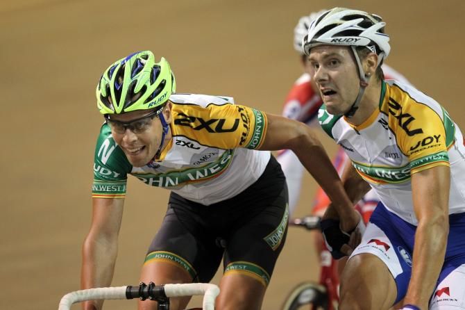 Leif Lampater and Kenny de Ketele won the overall madison title
