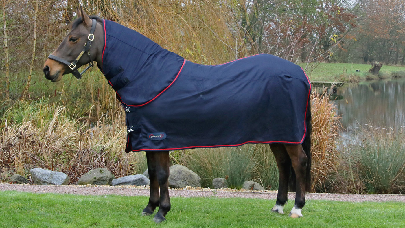 Hy DefenceX System WicX cooler rug with detachable neck cover travel rug
