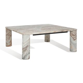 Safavieh Couture Nicoletta Square Marble Coffee Table - 35 In. W X 35 In. D X 13 In. H