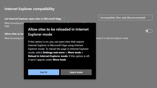 Mode Internet Explorer dans Microsoft Edge