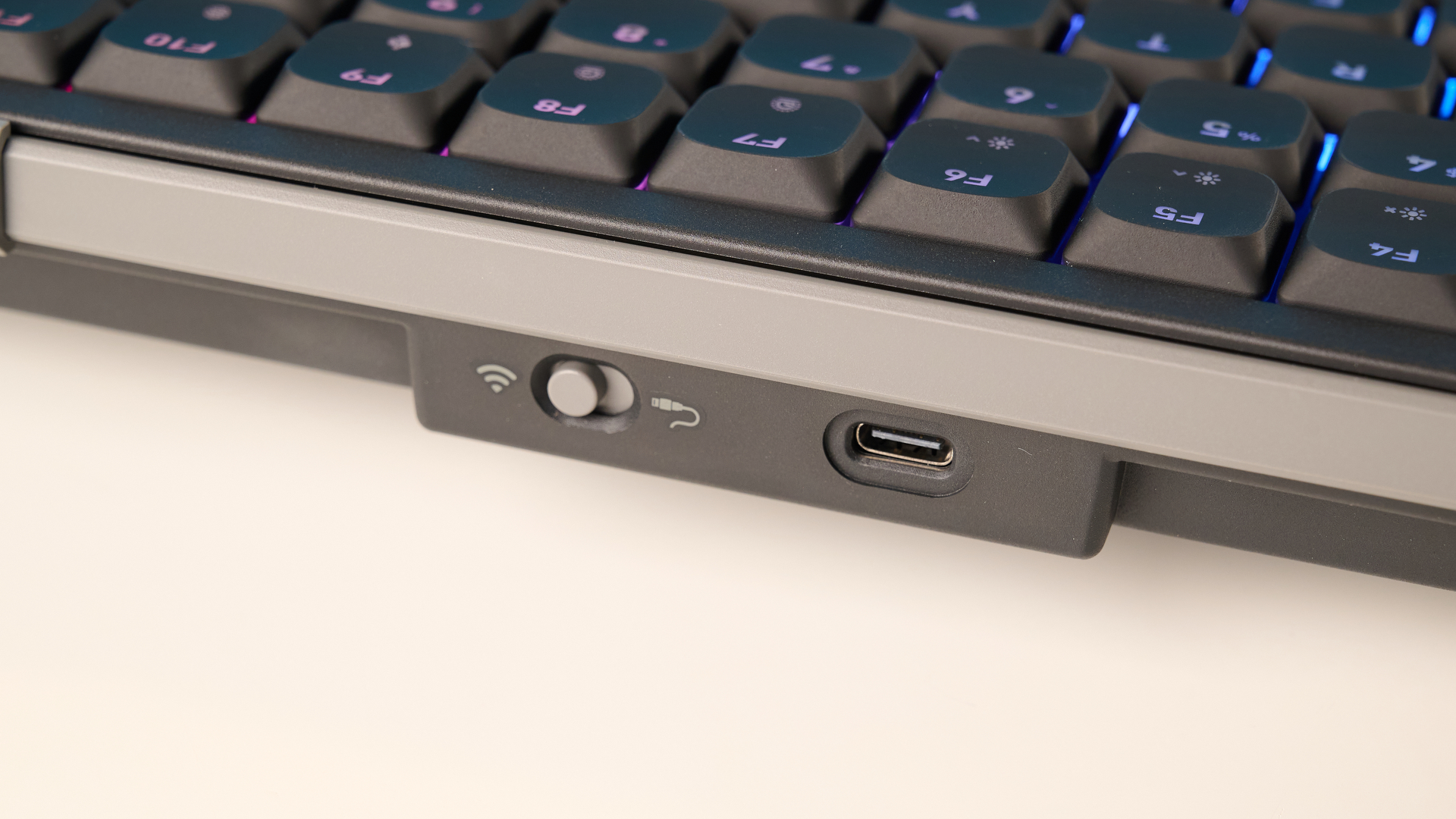 A black Cherry XTRFY K63W Pro Compact mechanical gaming keyboard