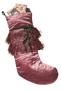 Erika Velvet Fringe Christmas Stocking | was £46, now £34.50 at Anthropologie