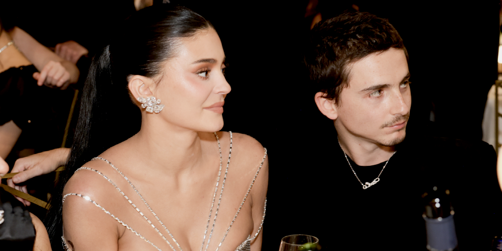 Kylie Jenner and Timoth&eacute;e Chalamet attend the 83rd Annual Golden Globe Awards at The Beverly Hilton on January 11, 2026 in Beverly Hills, California.