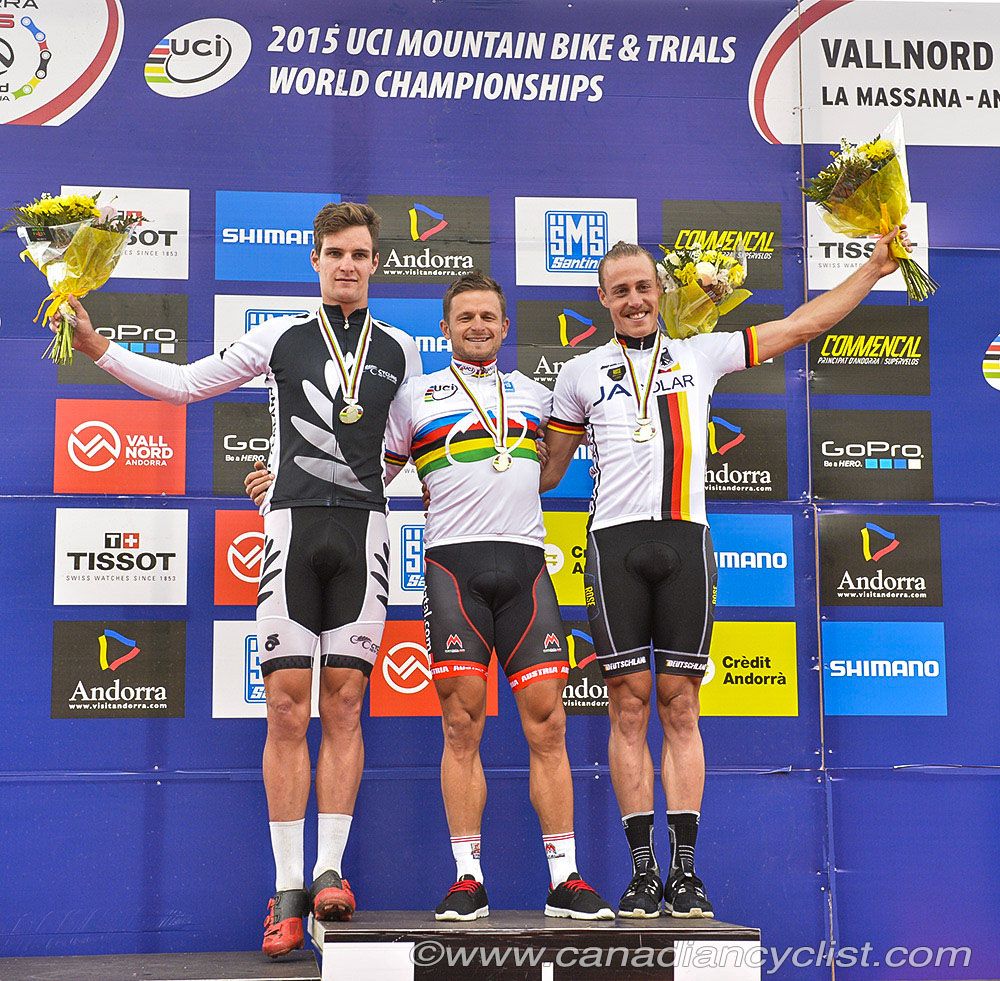 Podium: Samuel Gaze, Daniel Federspiel, Simon Gegenheimer