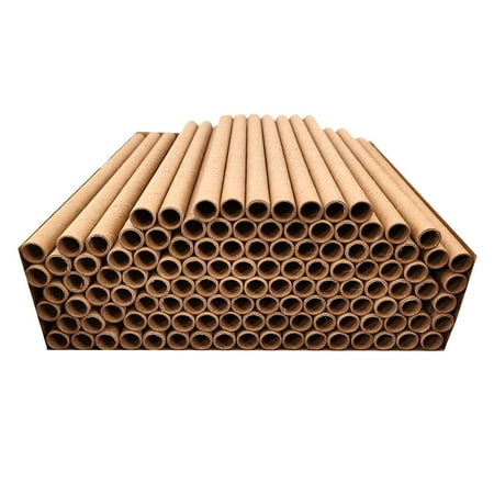 Aukbeefun 120 Pcs Cardboard Mason Bee Tubes for Bees Houses and Nests