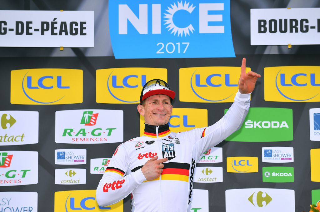 Andre Greipel on the podium