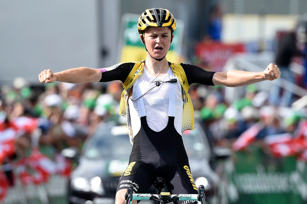 Antwan Tolhoek solos to the stage 6 win at Tour de Suisse