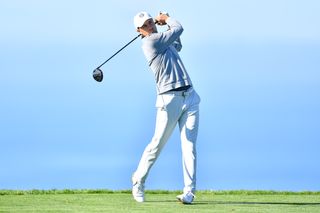 Jordan Spieth hits a golf shot