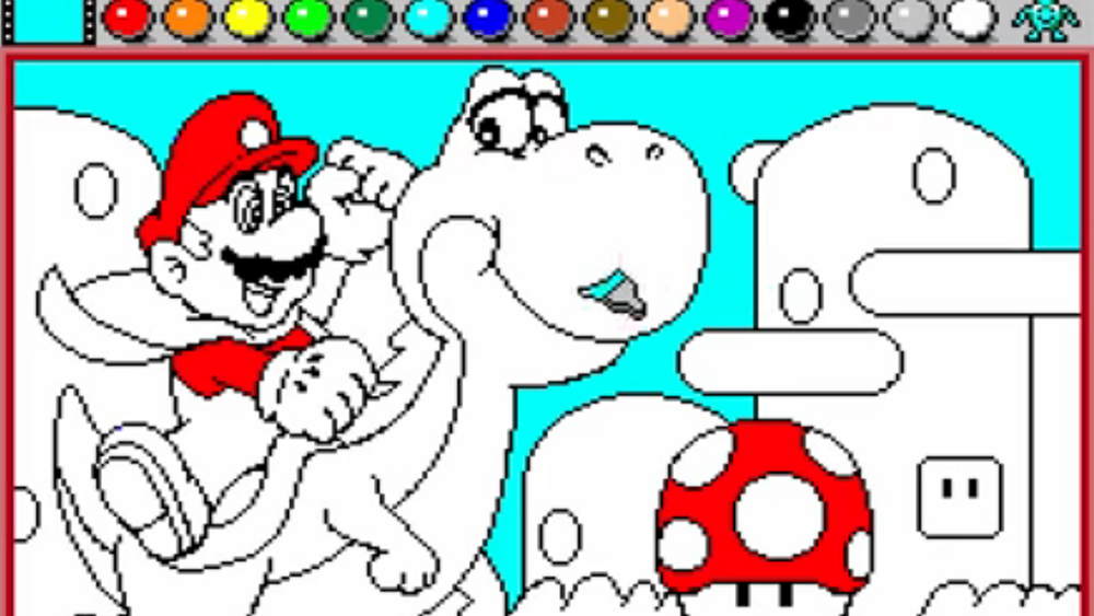 An image from Mario Paint on Nintendo Switch 2