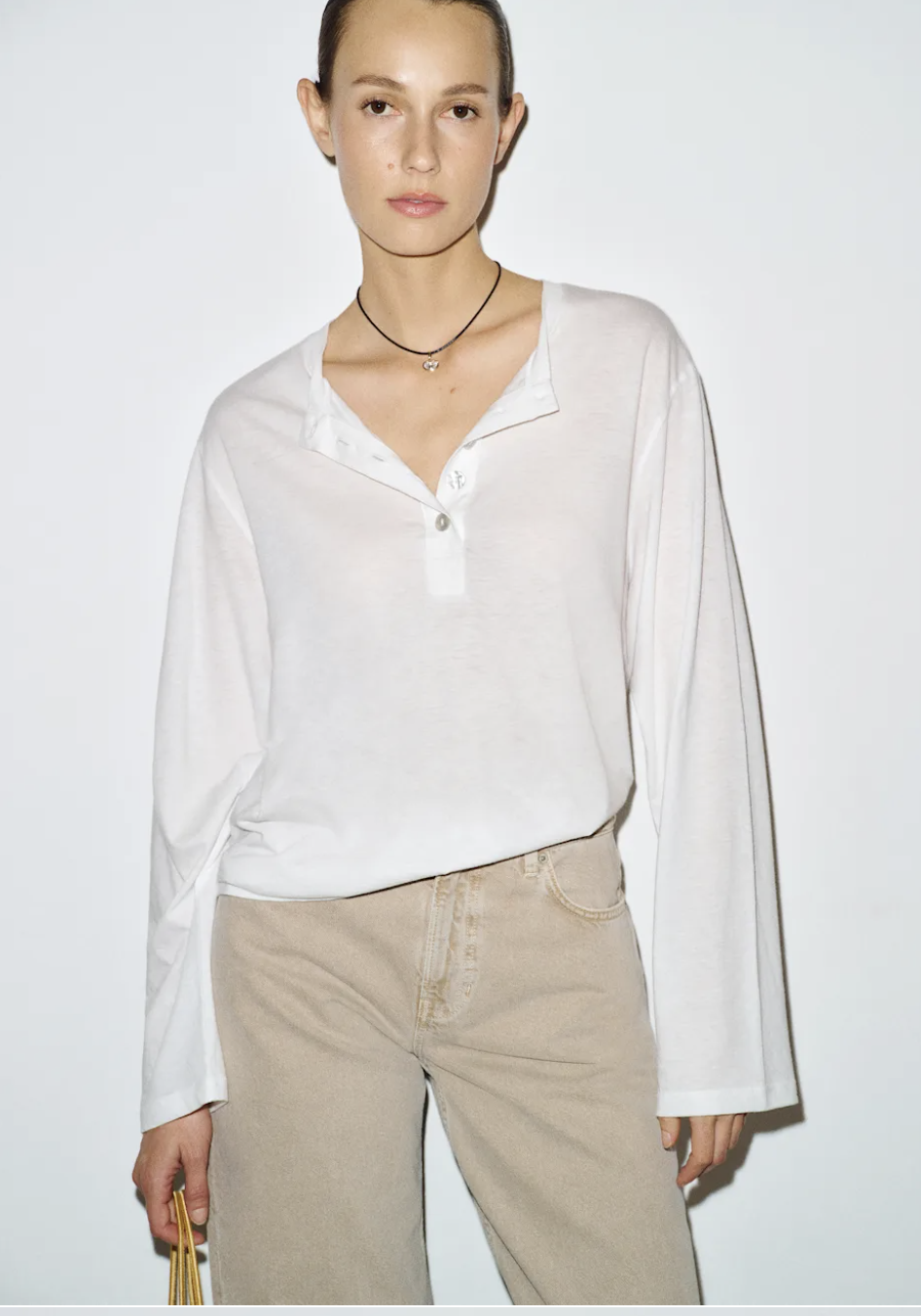 Reformation, Marcus Oversized Henley Tee