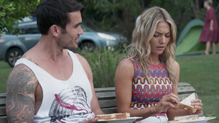 Cash Newman and Jasmine Delaney in Home and Away