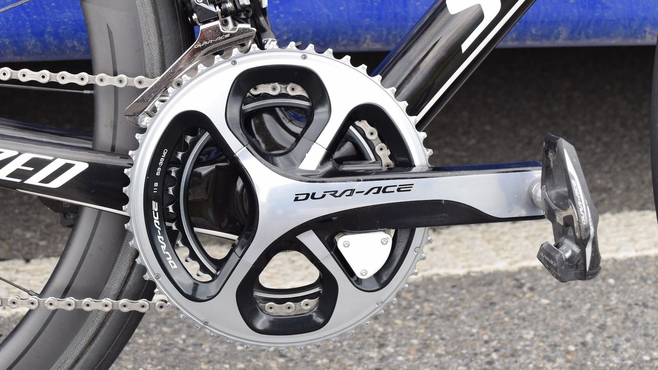 Standard gearing of 53/39 combined with an 11-28 cassette