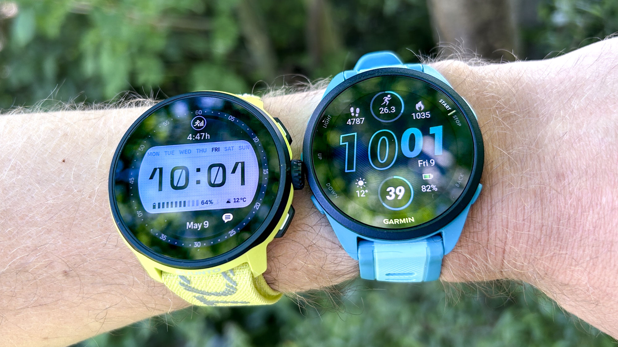 Suunto Run vs Garmin Forerunner 165