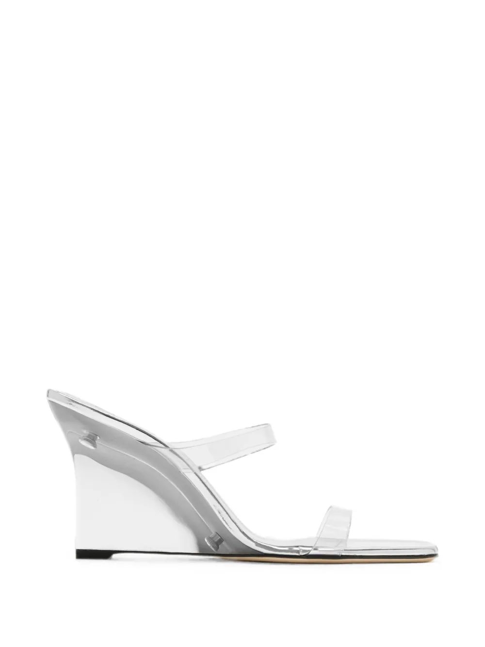 Stuart Weitzman Transparent-Strap Wedge Sandals | 36.5