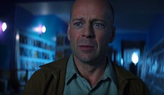 Bruce Willis looking worried unbreakable