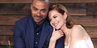 Jesse Williams as Jackson Avery and Sarah Drew as April Kepner in Grey's Anatomy Season 14 finale on