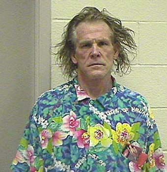 Nick Nolte mug shot in 2002