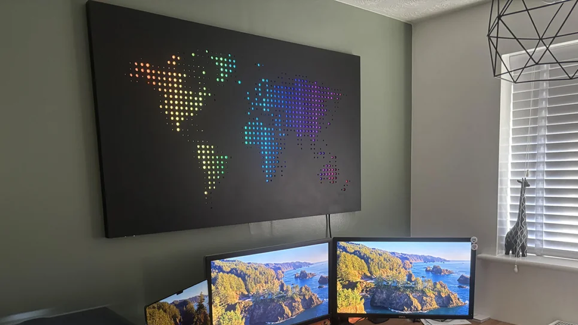 This smart Raspberry Pi LED world map has global appeal