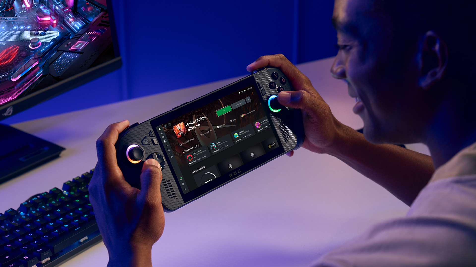 Photo of the new Xbox handheld, the ROG Xbox Ally X