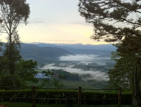 Low hanging clouds
