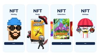 Best nft apps for iPhone: images of NFTs on the NinjaFT app