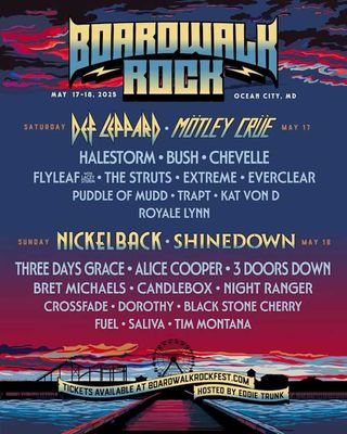 Boardwalk Rock lineup poster