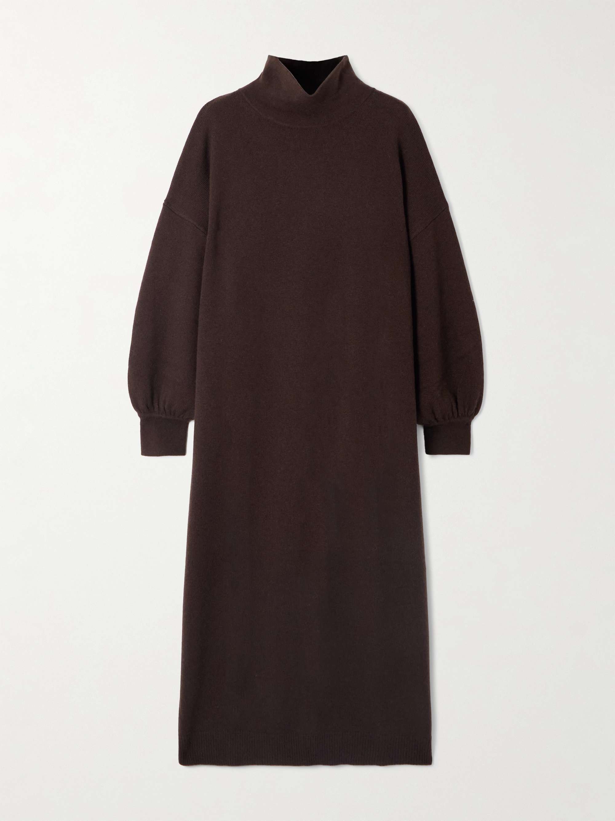 Wool and Cashmere-Blend Turtleneck Maxi Dress
