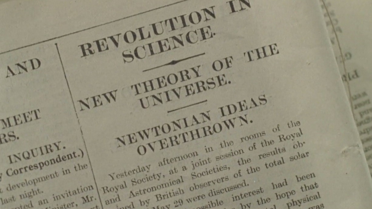 Still from the science biopic movie Einstein and Eddington (2008 TV Movie).