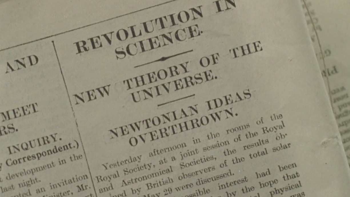 A still from the science biopic Einstein and Eddington (2008 TV movie).