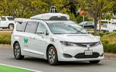 Mountain View, California, USA - November 3, 2017: .A Waymo, customized Chrysler Pacifica Hybrid, used for Google's autonomous vehicle program near the company"u2019s headquarters in Mountain