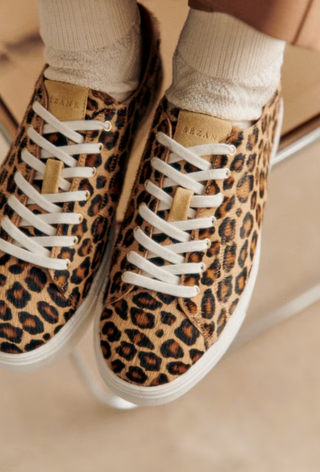 An image of leopard print shoes from Sézane.