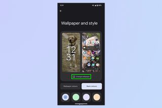 A screenshot showing how to set cinematic wallpapers on a google pixel phone