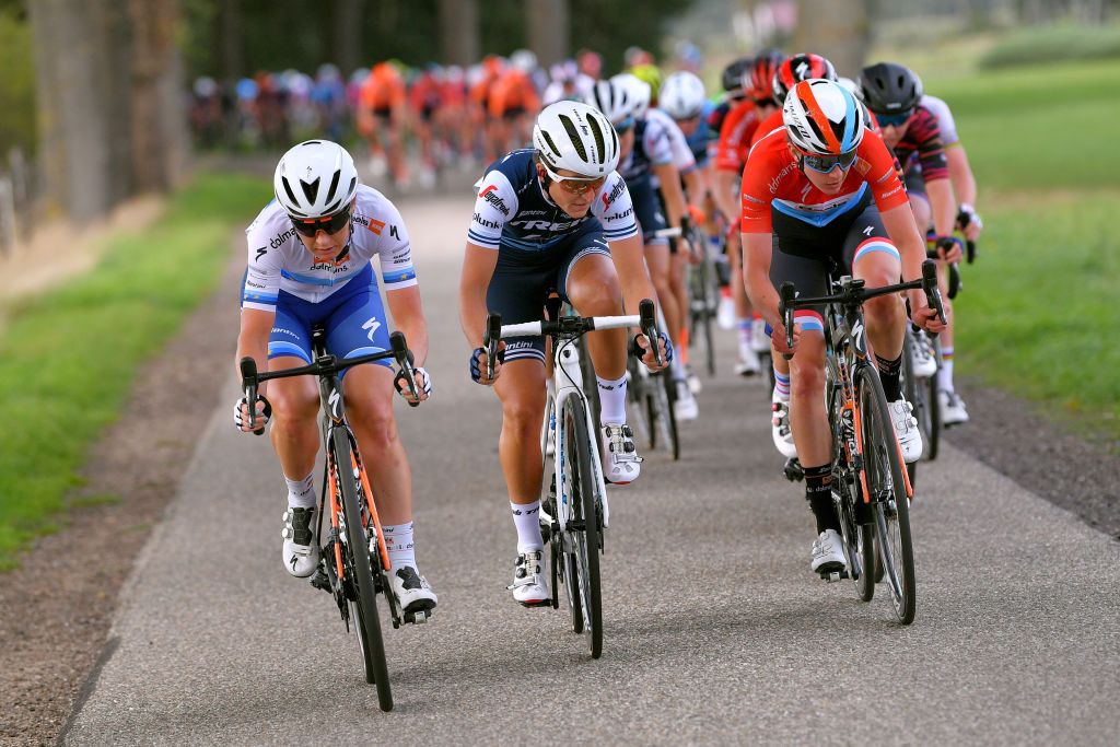 Amy Pieters, Elisa Longo Borghini and Christine Majerus on stage 3