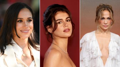 Meghan Markle; Kaia Gerber; Jennifer Lopez 