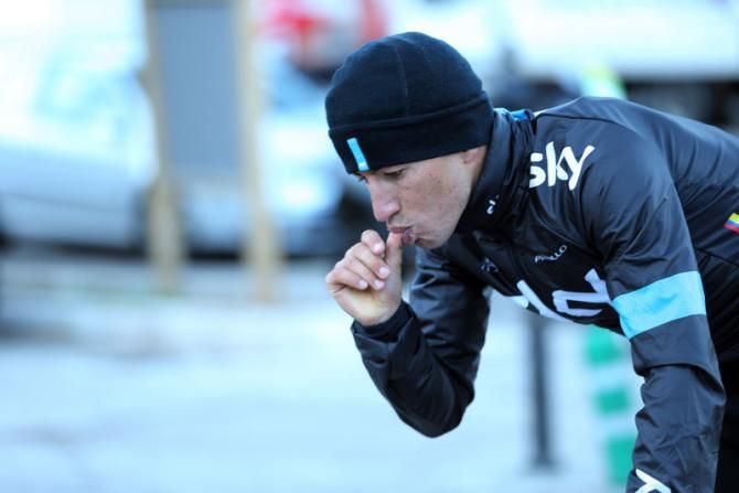 Segio Henao (Sky) finding comfort at Trofeo Deia
