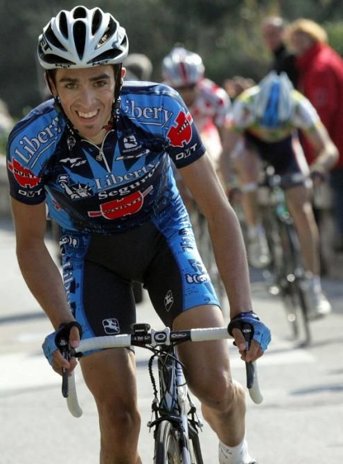 Spanish Alberto Contador (Liberty Seguros) rides in leading group during the seventh and last stage of Paris-Nice in 2005