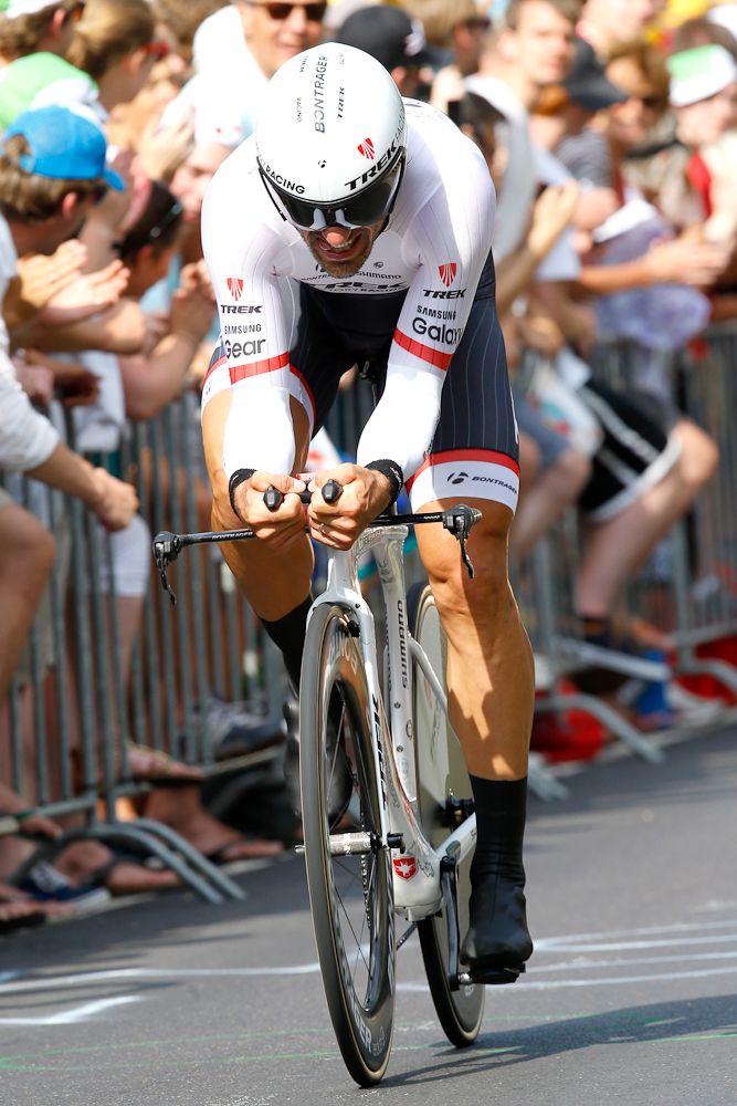 Fabian Cancellara finished third during stage 1.