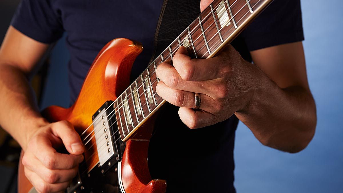 string bending electric guitar