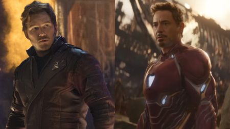 Chris Pratt and Robert Downey Jr. look forward in Avengers: Infinity War.