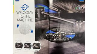 Turntable test intro spread from May  issue