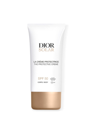 Dior sunscreen on a white background