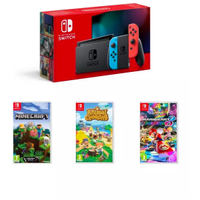 Nintendo Switch + Animal Crossing New Horizon, Minecraft + Mario Kart 8 Deluxe: £379.99