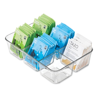 A set of tea bag organizers