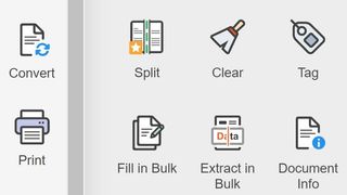 Screenshot of icons for various features in pdfFiller