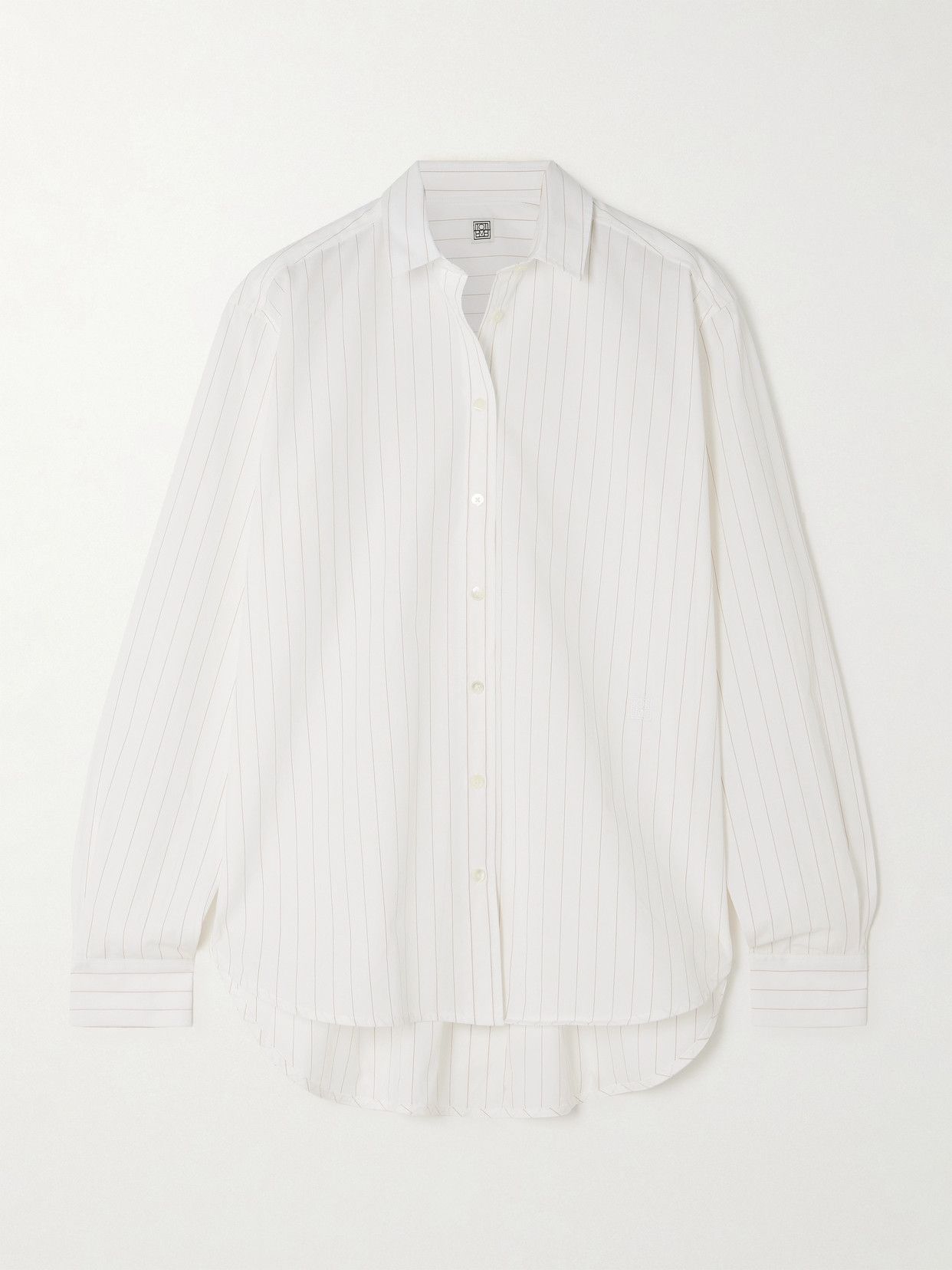 + Net Sustain Signature Striped Organic Cotton-Poplin Shirt