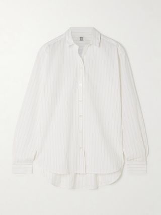 + Net Sustain Signature Striped Organic Cotton-Poplin Shirt