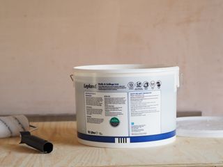 this white emulsion is great for a mist coat for painting new plaster