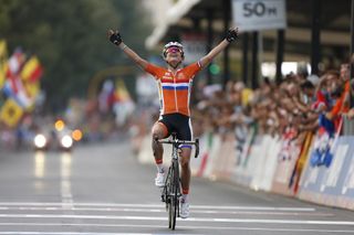 Marianne Vos at the 2013 Road World Championships (Sunada)