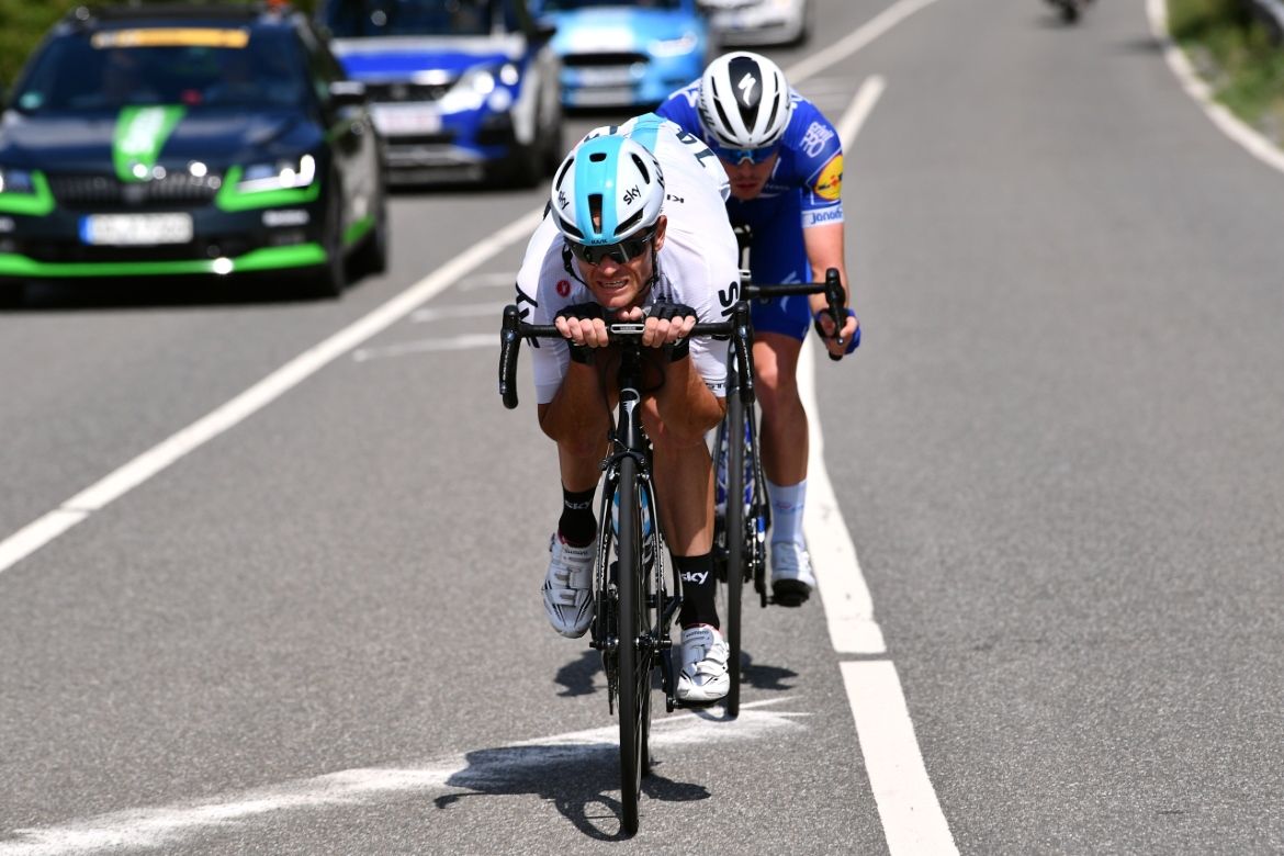 Vasil Kiryienka (Team Sky) in the breakaway